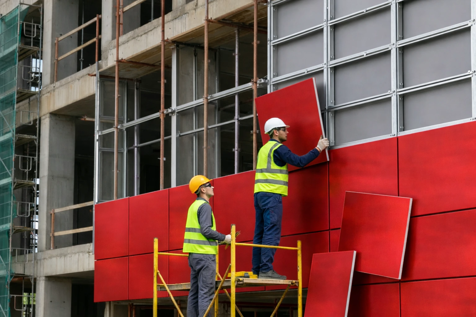 ACP panel fabrication and cladding work by experienced contractors in Tamil Nadu
