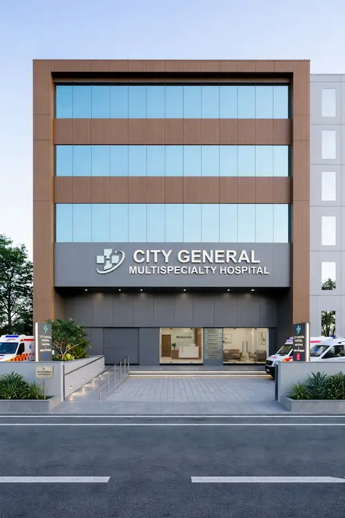 ACP Elevation DesignACP elevation design in Tenkasi using aluminium composite panels