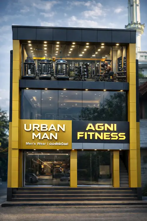 ACP facade system installation in Tenkasi for modern commercial buildings